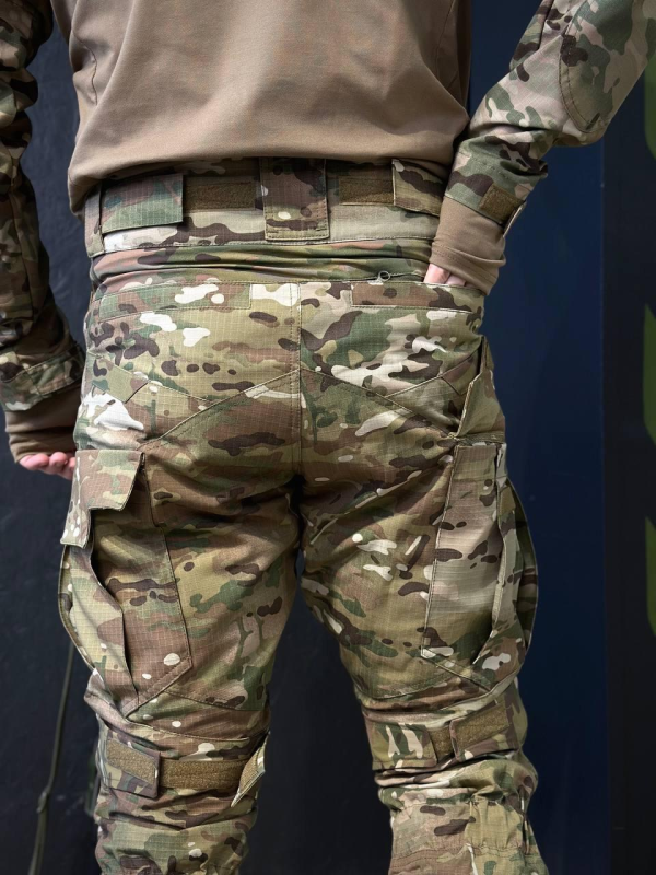 Тактично-польові штани з наколінниками KS-PRO Military, мультикам MTP