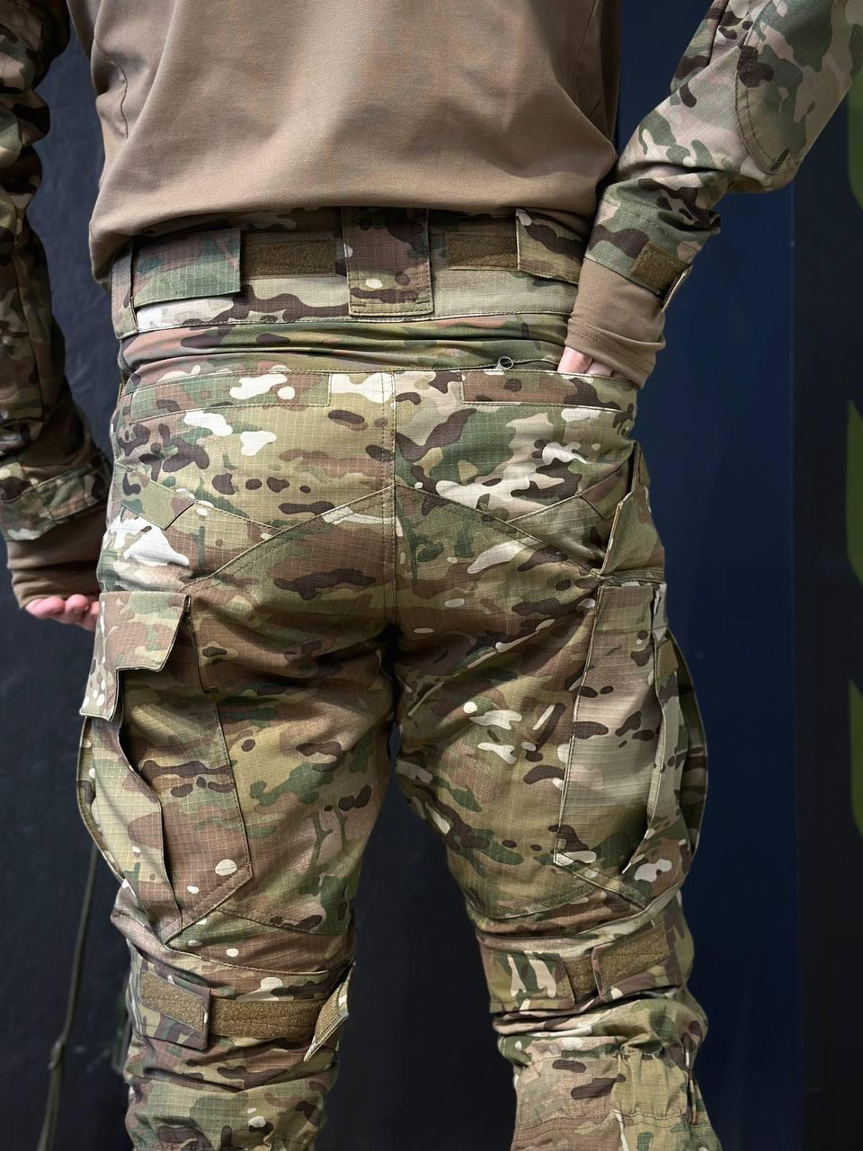 Тактично-польові штани з наколінниками KS-PRO Military, мультикам MTP