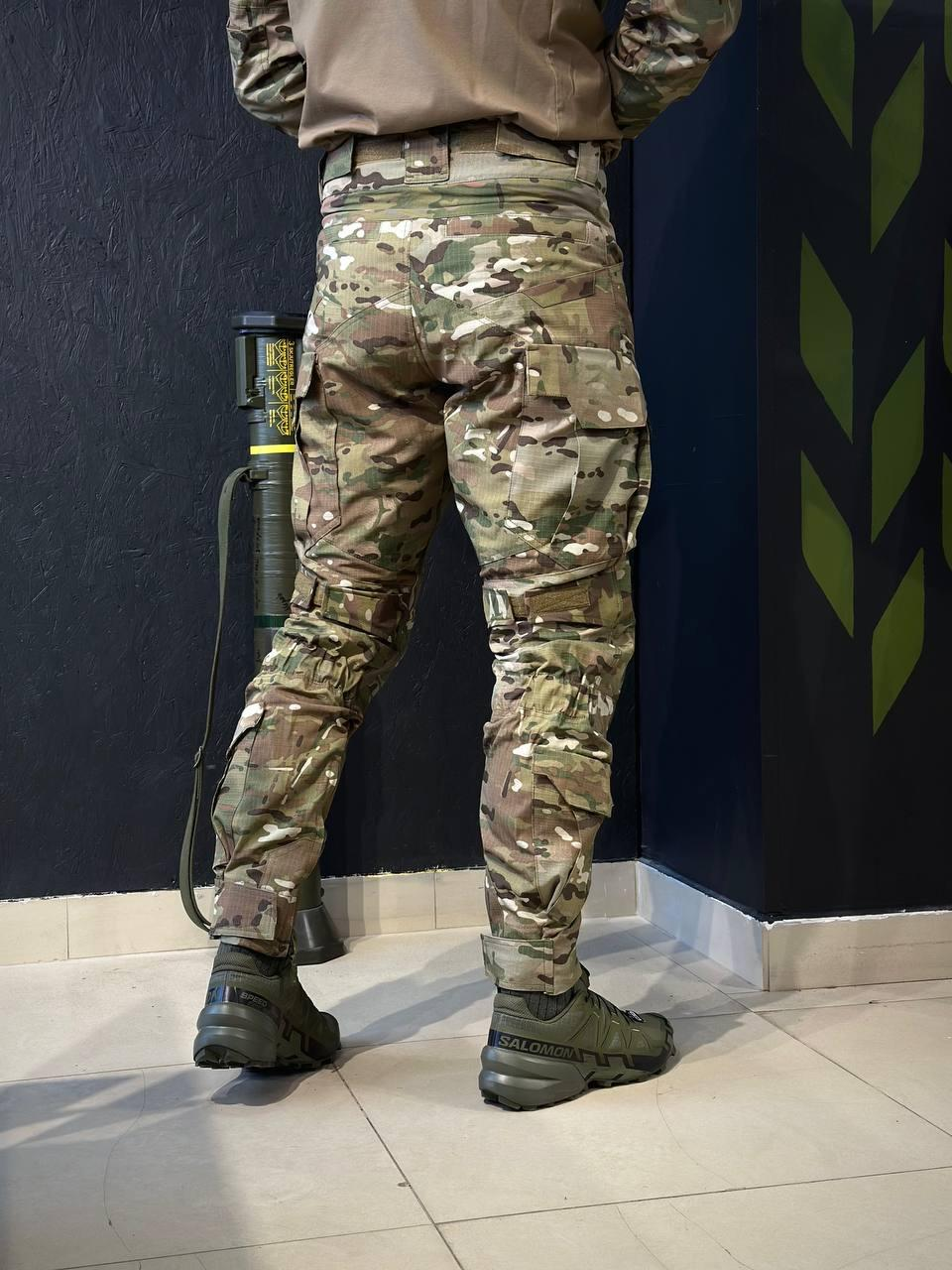 Тактично-польові штани з наколінниками KS-PRO Military, мультикам MTP