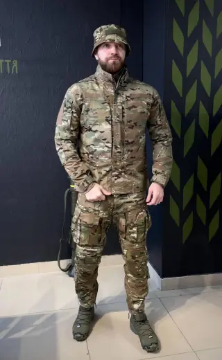 Військовий кітель KS-PRO Military мультикам ріп-стоп