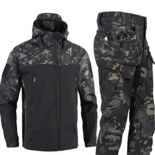 Костюм Чорний мультикам софтшел Gman Soft Shell на флісі