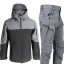 Костюм Сірий з чорний софтшел Gman Soft Shell на флісі - Фото 1