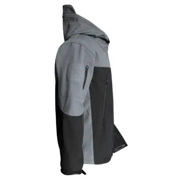 Костюм Сірий з чорний софтшел Gman Soft Shell на флісі