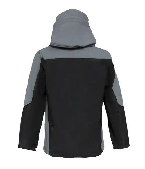Костюм Сірий з чорний софтшел Gman Soft Shell на флісі