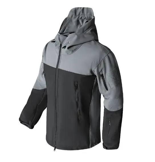 Костюм Сірий з чорний софтшел Gman Soft Shell на флісі