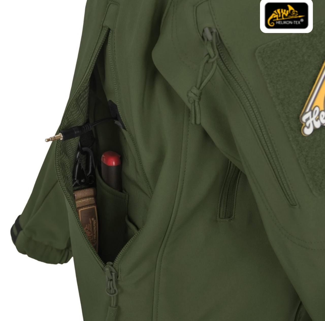 Куртка тактична Helikon-Tex Gunfighter SharkSkin Taiga Green Original✅