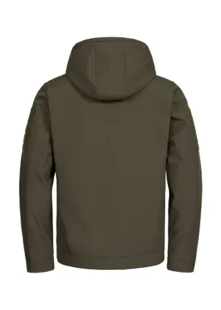 Fleece-Insulated Soft Shell Jacket Gen2 with Detachable Hood, Olive