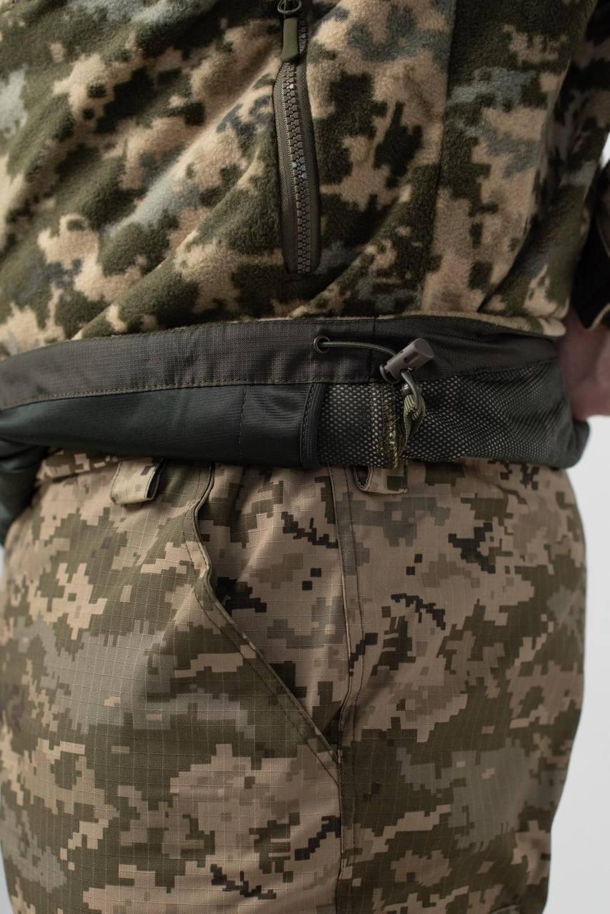 Флісова кофта Піксель з Оливковими вставками 3D сітка mm14 Military