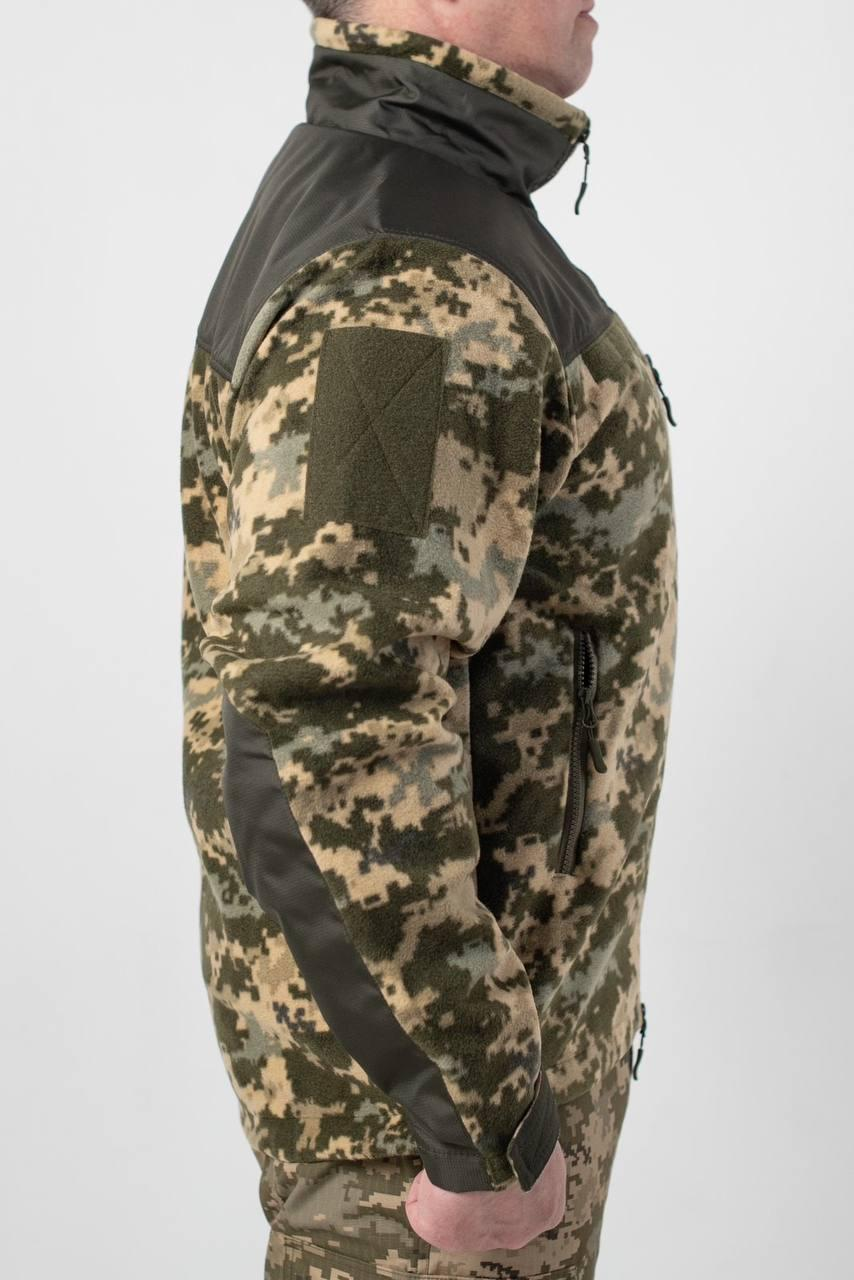 Флісова кофта Піксель з Оливковими вставками 3D сітка mm14 Military