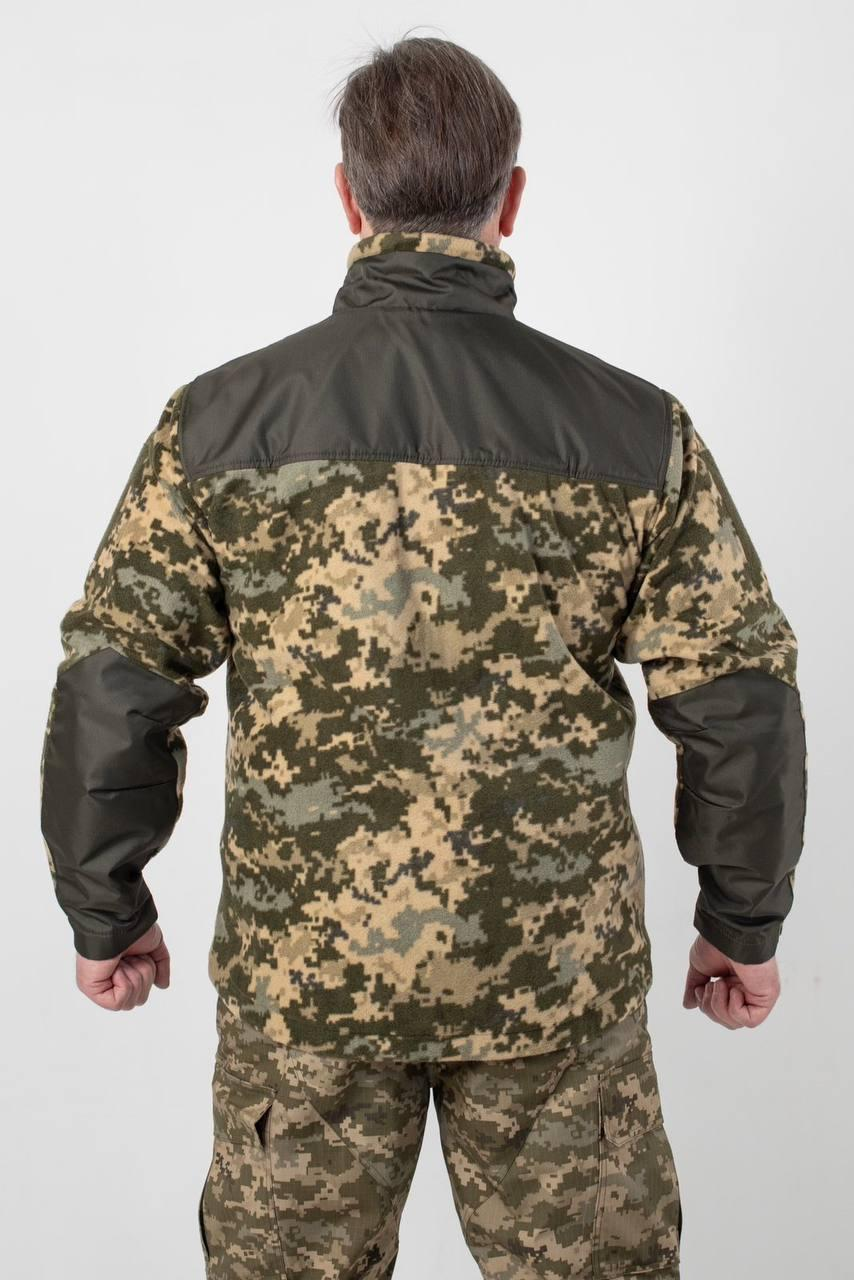 Флісова кофта Піксель з Оливковими вставками 3D сітка mm14 Military