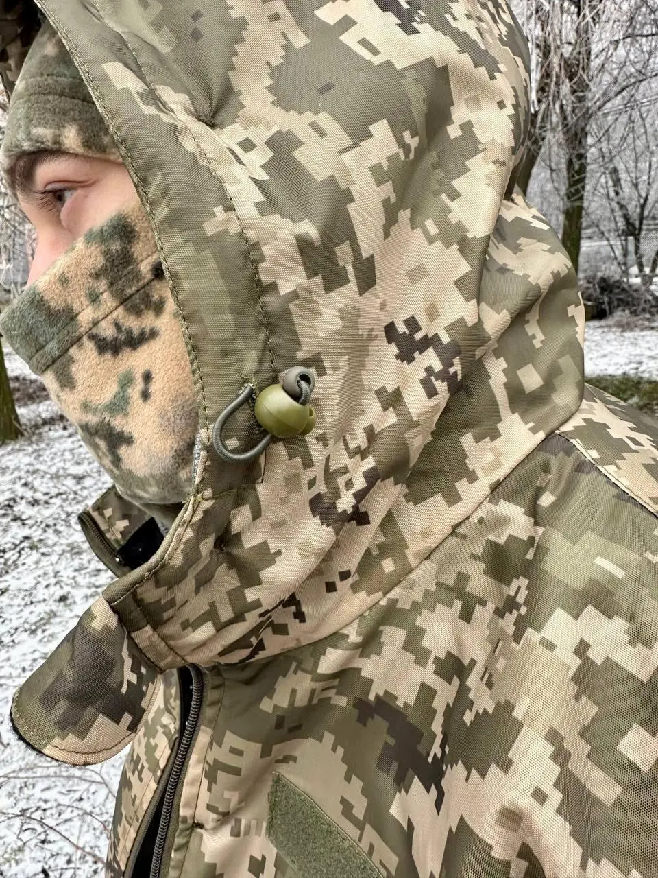 Бушлат піксель з знімним хутром v3