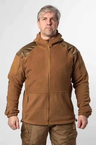 Кофта флісова Military + з капюшоном G5 койот