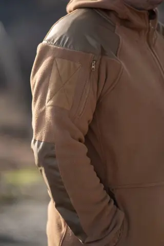 Кофта флісова Military + з капюшоном G5 койот