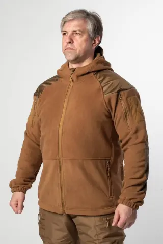 Кофта флісова Military + з капюшоном G5 койот