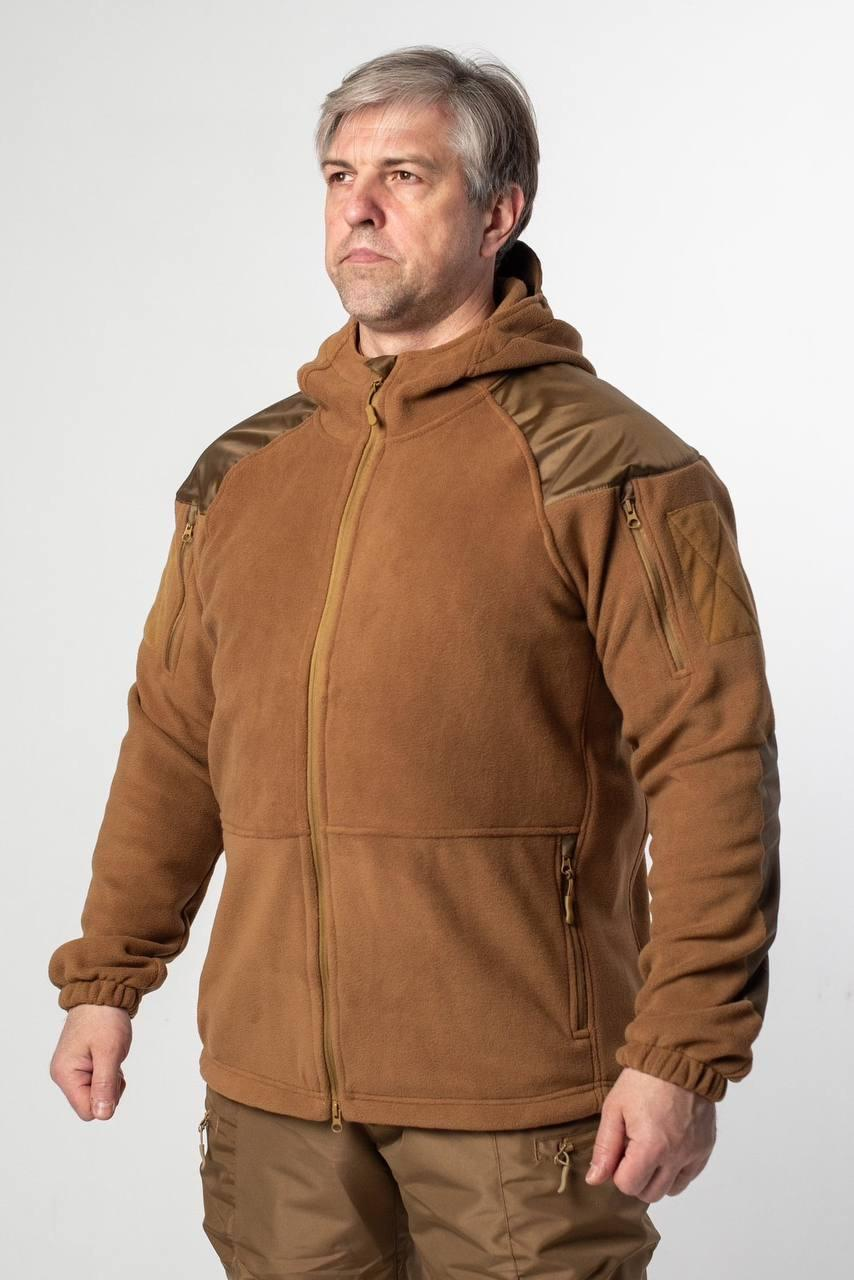 Кофта флісова Military + з капюшоном G5 койот