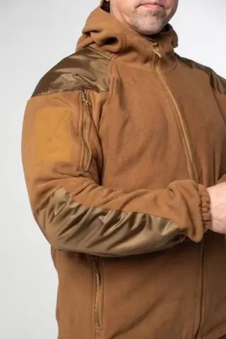 Кофта флісова Military + з капюшоном G5 койот