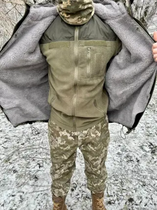 Бушлат піксель з знімним хутром v2