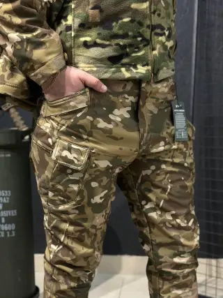 Комплект 3 в 1 Vanguard олива мультикам 🇺🇸 Костюм Софт Шел + Термобілизна Esdy +убакс