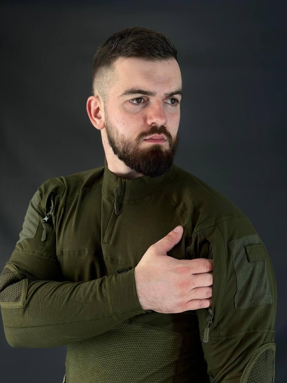 Комплект 3 в 1 Vanguard олива Olive 🇺🇸 Костюм Софт Шел + Термобілизна Esdy +убакс