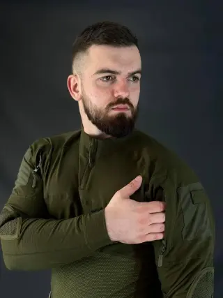 Комплект 4 в 1 Vanguard олива 🇺🇸 Костюм Olive Софт Шел + Термобілизна Esdy + Ботінки Esdy Автошнурівка +Убакс Esdy