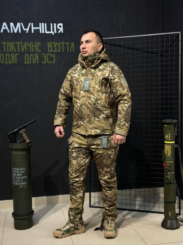 Комплект 2 в 1 Vanguard Мультикам USA 🇺🇸 Костюм Софт Шел + Термобілизна Esdy