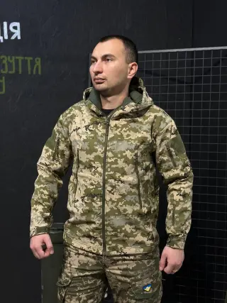 Tactical Softshell Jacket Pixel Fleece-Insulated mm14