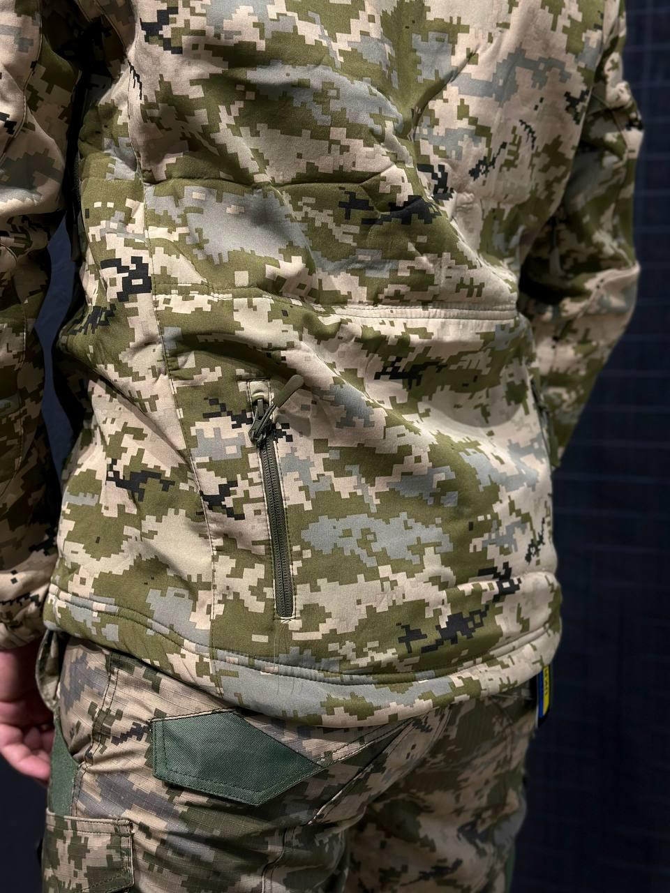 Куртка Tactical Софтшел Піксель Утеплена на флісі mm14
