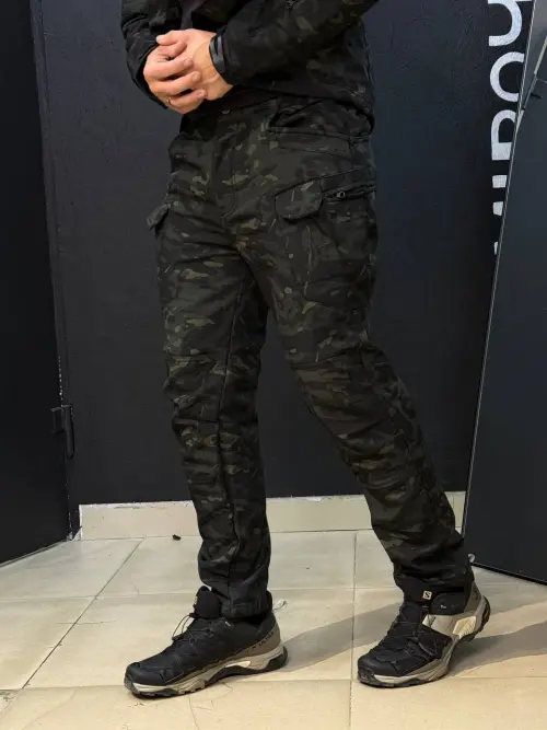 Костюм софтшел Gwild чорний мультикам Soft Shell на флісі