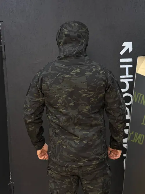 Костюм софтшел Gwild чорний мультикам Soft Shell на флісі