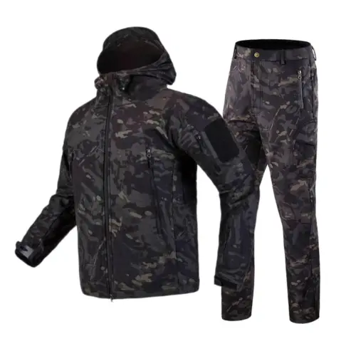 Костюм софтшел Gwild чорний мультикам Soft Shell на флісі