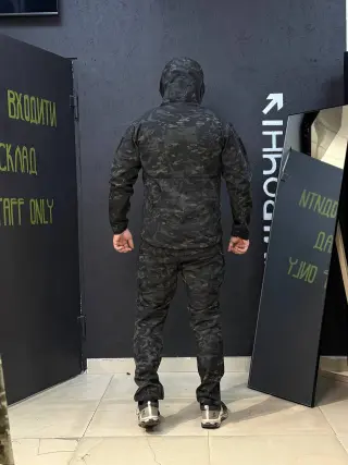 Костюм софтшел Gwild чорний мультикам Soft Shell на флісі