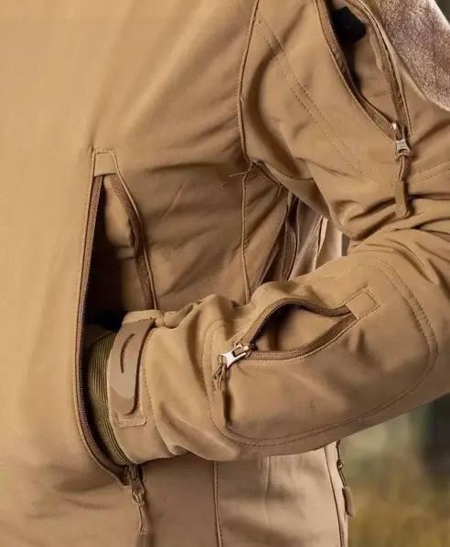 Куртка софтшел Gwild койот Soft Shell на флісі - Фото 5