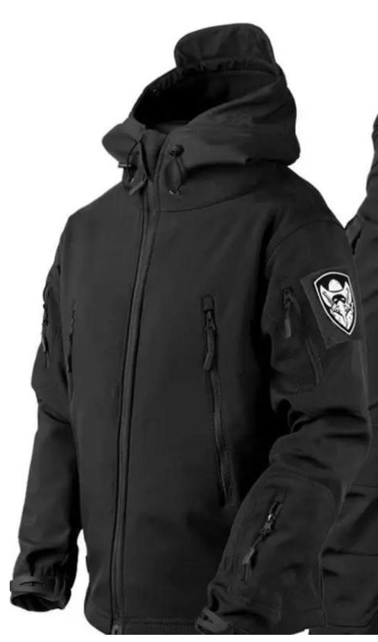 Куртка софтшел Gwild чорна Soft Shell на флісі