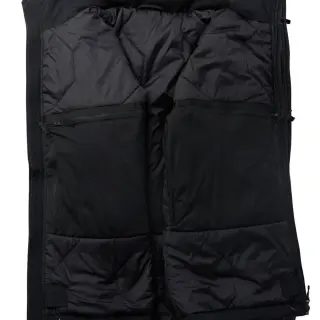 YINREN 5.0 Black Nylon Winter Jacket with Blue Inserts