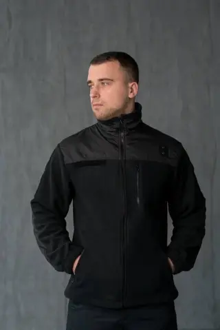 Кофта олива МІКРОФЛІС Black PoliceA5