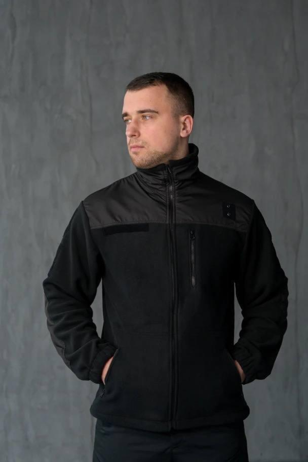 Кофта олива МІКРОФЛІС Black PoliceA5