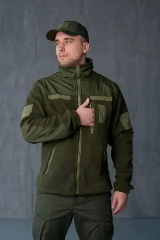 Кофта олива МІКРОФЛІС Olive