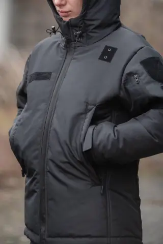 Куртка зимова жіноча піксель Nord Storm Black Police