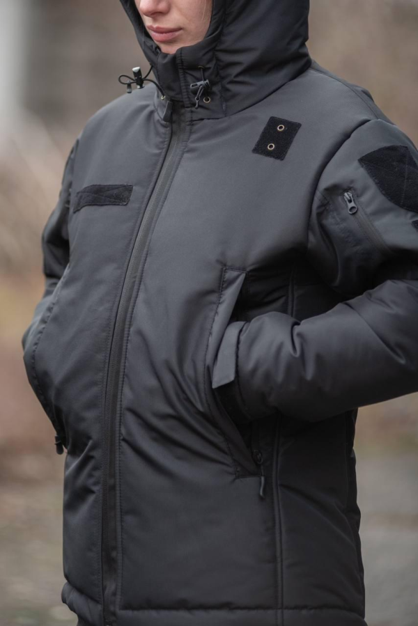 Куртка зимова жіноча піксель Nord Storm Black Police