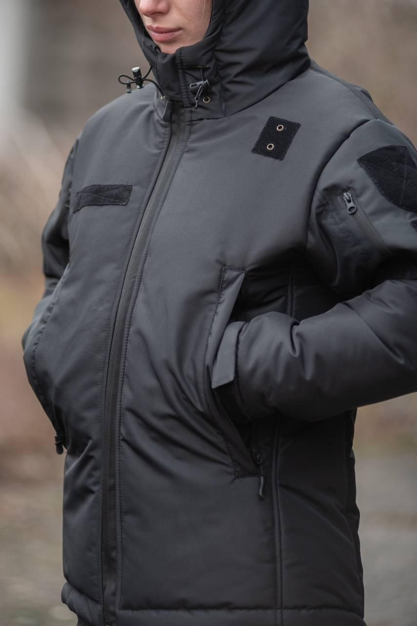 Куртка зимова жіноча піксель Nord Storm Black Police