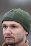 Шапка мікрофліс з липучкою Military олива - Photo 1