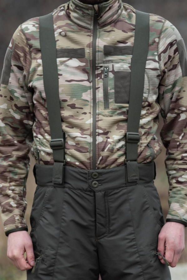 Штани зимові Nord Storm на підтяжках Олива Military R + -30