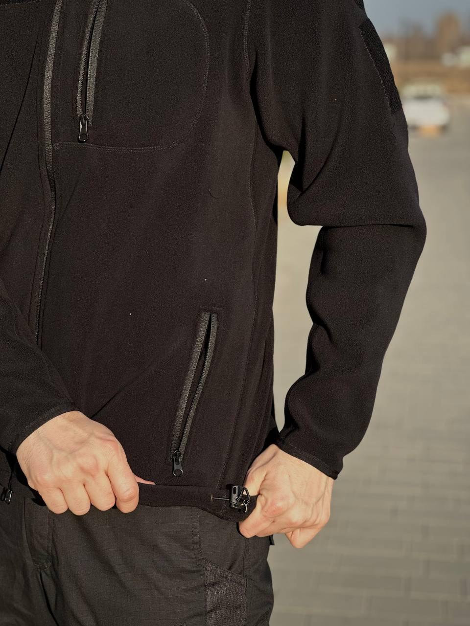 Кофта чорна Polartec 340 RMilitary+