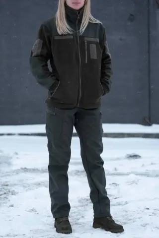 Штани жіночі олива Soft Shell R Military +