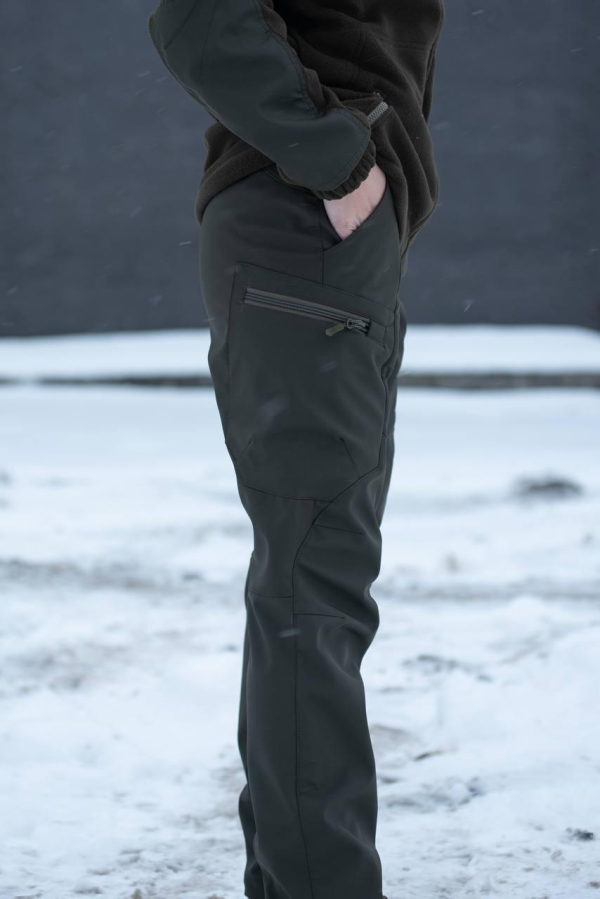 Штани жіночі олива Soft Shell R Military +