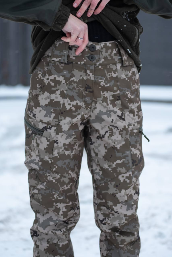 Штани жіночі піксель Soft Shell R Military +