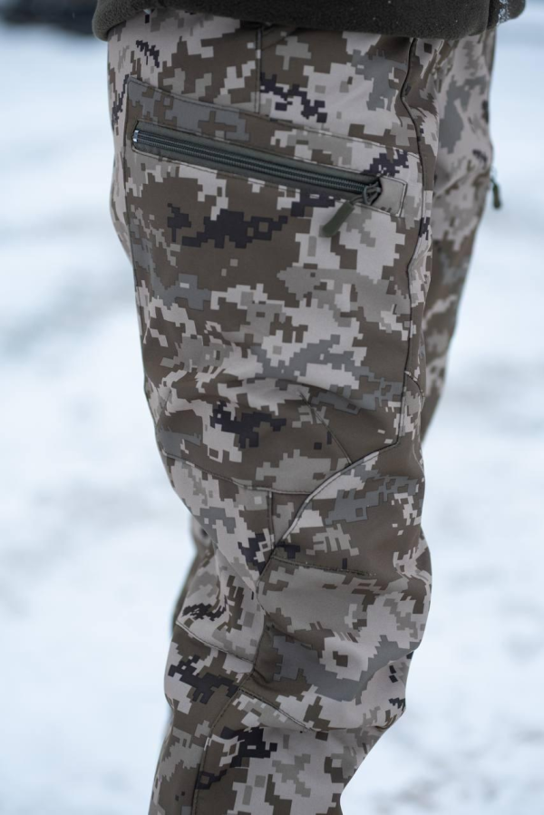 Штани жіночі піксель Soft Shell R Military +