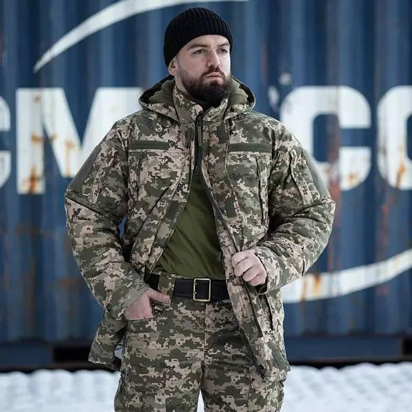 Зимова куртка-бушлат Grifon "GOVERLA" піксель
