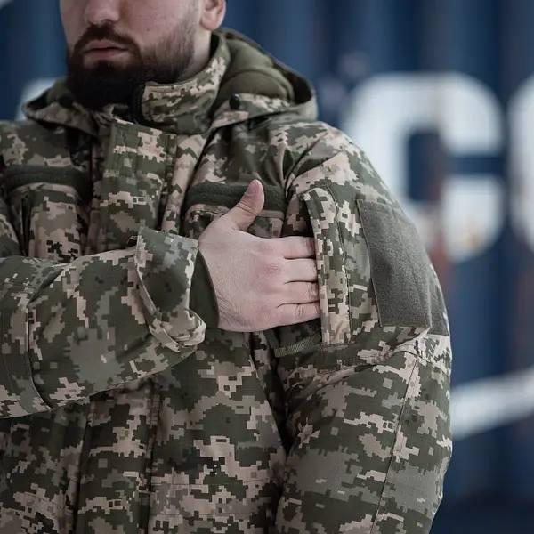 Зимова куртка-бушлат Grifon "GOVERLA" піксель