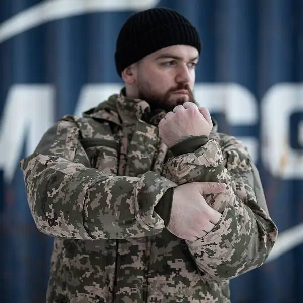 Зимова куртка-бушлат Grifon "GOVERLA" піксель